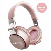 Bluetooth 5.0 Wireless Headphones Super Light Over Ear EKSA E100 Rose Gold