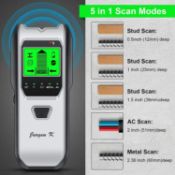Stud Finder, Stud Detector 5 in 1 Mutifunction Wall Scanner Upgraded Smart Sensor, HD LCD Displ