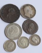 Group Of Seven Old Coins