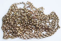 9ct Gold Muff Chain 60 Inches
