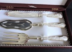 Silver Cake Serving Set