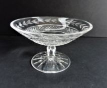 Val St. Lambert Glass Tazza Pedestal Dish