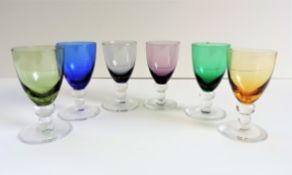 Vintage Multi-colour Shot Glasses