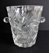 Vintage Bohemian Crystal Wine Cooler/Ice Bucket