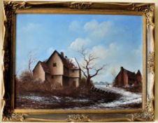Original Oil on Canvas Dutch Scene