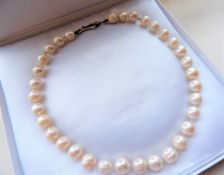 Cultured Pearl Necklace Large 10mm Pearls