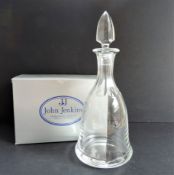 John Jenkins Crystal Decanter New Boxed