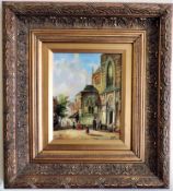 Jonny Gaston Original Oil Painting Street Scene