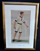 Original Antique VANITY FAIR Spy Litho - Charles Burgess Fry 'Oxford Athletics'