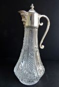 Vintage Silver Plate Bacchus Spout Claret Jug