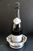 Antique Silver Plated Champagne Bottle Coaster