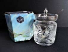 Stuart Crystal Jam/Honey Jar