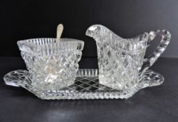 Vintage Glass Creamer Set