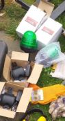 Commercial green flashing LED beacons & electronic belts (new)