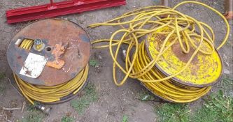 2 x 40-meter cable reels 7 core wire for trailer boards