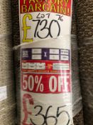 Jamaica Tobacco 5.7M X 4M (18Ft 6In X 13Ft) Polypropylene Loopcontract Feltback