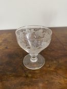 C19th cut glass rummer