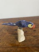 Hard stone parrot