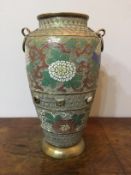 C19th champleve French Chinese vase