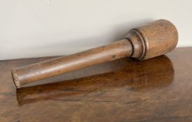 C18th large wooden pestle