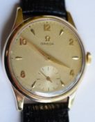 Vintage 9ct Gold Omega c1950s Fully Serviced