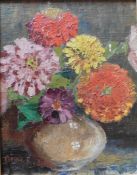 Original oil painting in the manner of Anne Redpath ARSA, RSA, RWA, ARA, OBE signed lower left
