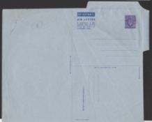 G.B. - Postal Stationery 1946 6d Air letter proof in the issued format numbered 