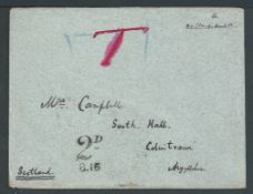 Northern Nigeria 1906 Stampless Cover to Scotland endorsed 