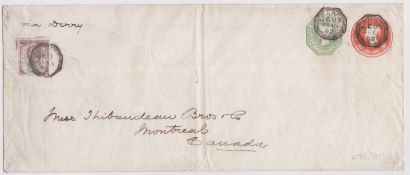 Great Britain - Q.V. Postal Stationery 1892 Long 4d + 1/- printed to private order postal stationer