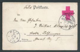 Germany / China / Japan 1901 Stampless picture postcard of the Hospital Ship 