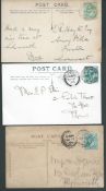 G.B. - Exhibitions 1903-05 Picture postcards franked 1/2d all cancelled by 