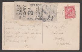 Great Britain - Railways / T.P.O's 1931 Picture Post Card bearing King George V 1d tied 
