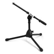 tiger mca49-bk low level floor & desktop boom microphone stand ð bass drum, guitar cab mic stand