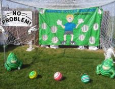 2 fairground games/garden games penalty shootout and tubbys