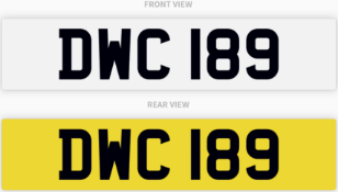 DWC 189 , number plate on retention