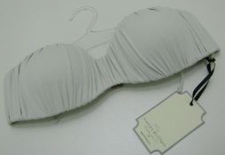 5 x Vintage Boutique Ivory Fashion Bra. Pleated, Halterneck UK size 10. (34