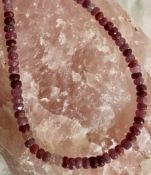 Ruby's Graduated Rondelles 18 Cm Strand