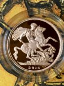 2015 Gold Proof Sovereign Fourth Portrait (No Coa)