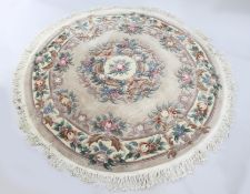 Thick Pile Wool Circular 6 Ft Rug