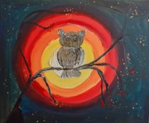 The Lonely Owl In The Night By Lauraartist68