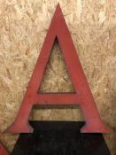 Vintage Signage Letter A
