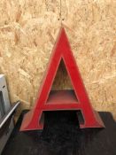 Vintage Signage Letter A