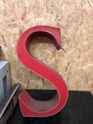 Vintage Signage Letter S