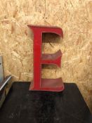 Vintage Signage Letter E