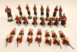 Vintage 22 Britains Cast Metal Toy Soldiers 6cm Tall