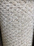 sweethome oyster 4m x 3.8m (13ft x 12ft6in ) polypropylene loopcontract hessian back carpet