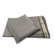 170X360mm + Flap Self Seal Mailing Bags Grey 16,000 qty With Small Customer Printed Logo