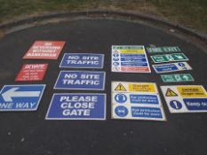 Construction signs job lot