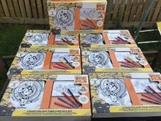 Minion backpack and pencil case colouring in set quantity 7