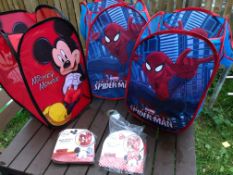5x kids laundry baskets folding
